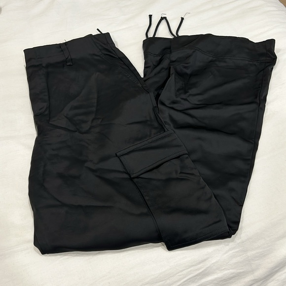 Satin Cargo Pants - Picture 2 of 3